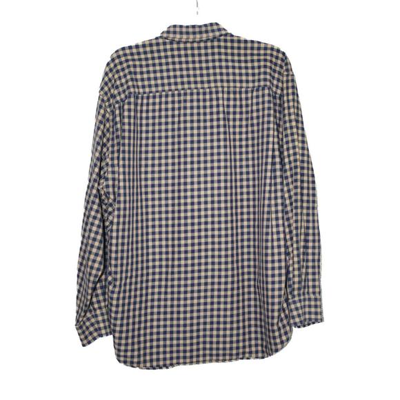 Dockers Levi's Men Blue Plaid Wrinkle Free Button Down Dress Shirt LongSlv Large - Picture 2 of 5